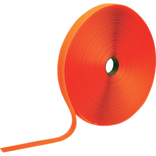 TRUSCO 프리 매직 [[R 아래]] 결속 테이프 단면 형광 오렌지 25mm 25m MKT-25B-LOR 1 권