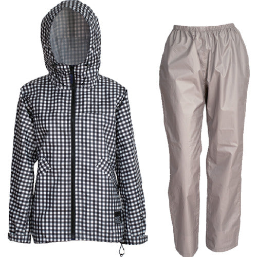 カジメイク　レインスーツフェミニン２　ギンガム　Ｓ　7480-55-S　1 着