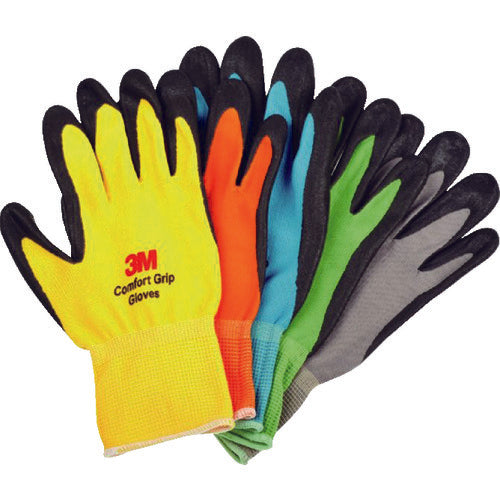 ３Ｍ　一般作業用コンフォートグリップグローブ　５色セット　Ｓサイズ　GLOVE 5SET S　1 Ｓ