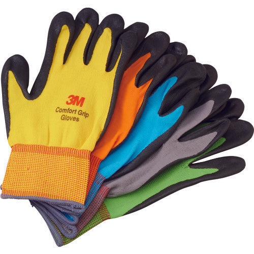 ３Ｍ　一般作業用コンフォートグリップグローブ　５色セット　Ｓサイズ　GLOVE 5SET S　1 Ｓ