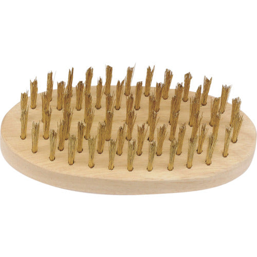 스트롱 툴 나무무늬 와이어 브러쉬 소판형 황동 도금선 선경 0.3mm 11796 1개