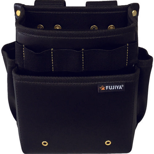 Fujiya Standard 2-tiered Waist Bag (Black and Gold) PS-22BG 1 pc