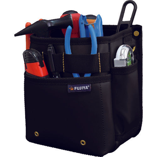 Fujiya Standard 2-tiered Waist Bag (Black and Gold) PS-22BG 1 pc