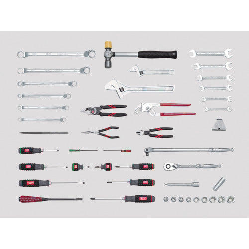 ＫＴＣ　整備用工具セット　シルバー　間口４１０×奥行２１０×高さ１５０ｍｍ　４４点セット　SK4441S　1 Ｓ