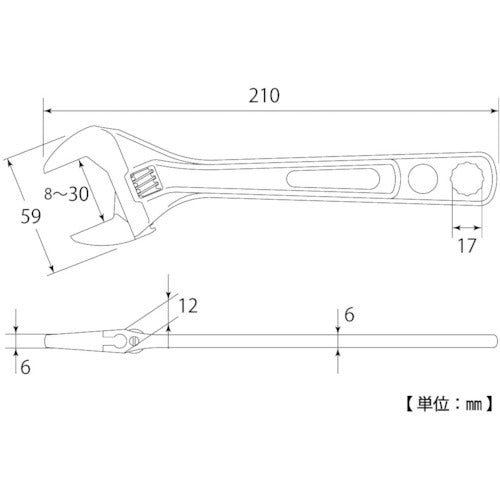 TOP 봉 사양 에코 와이드 HY-30-17 1 쵸
