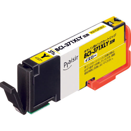 ELECOM 프레지르 캐논 BCI-371XLY 대응 옐로우 PLE-C371XLY 1개
