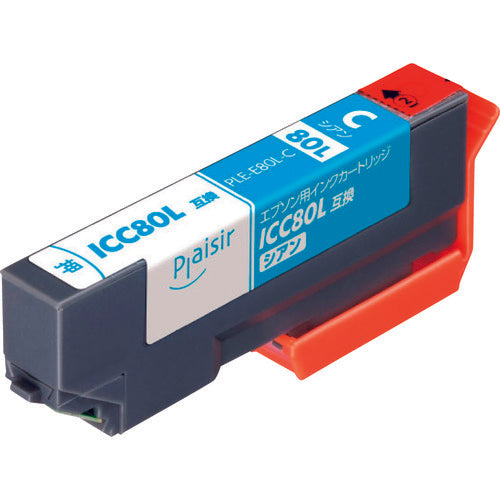 ELECOM 프레지르 EPSON ICC80L 대응 시안 PLE-E80L-C 1개