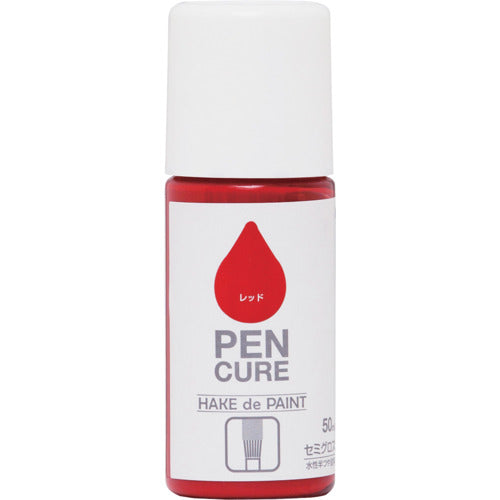 ニッぺ　ペンキュア　ＨＡＫＥ　ｄｅ　ＰＡＩＮＴ　セミグロス　５０ｍｌ　レッド　１９０００８−５０　4976124352676　1 本