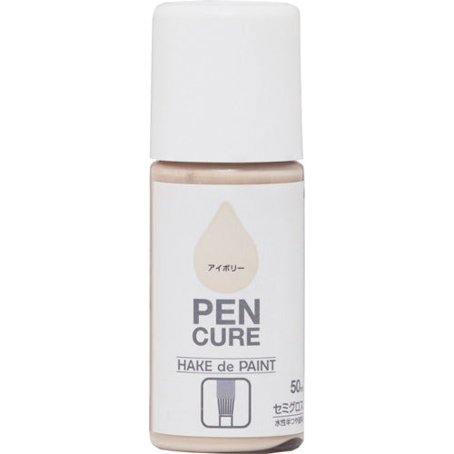 ニッぺ　ペンキュア　ＨＡＫＥ　ｄｅ　ＰＡＩＮＴ　セミグロス　５０ｍｌ　アイボリー　１９００１１−５０　4976124352706　1 本