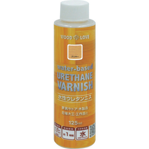 ニッぺ　水性ウレタンニス　１２５ｍｌ　クリヤー　３００Ｎ０２６−１２５　4976124516702　1 本