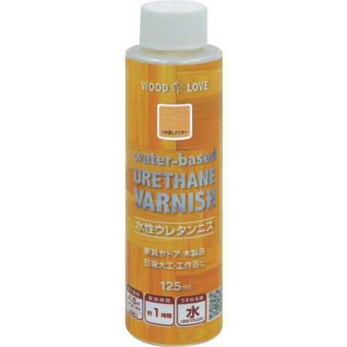 ニッぺ　水性ウレタンニス　１２５ｍｌ　つや消しクリヤー　３００Ｎ０２７−１２５　4976124516719　1 本