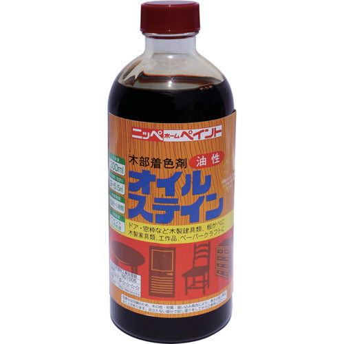 ニッぺ　油性オイルステイン　３００ｍｌ　マホガニ　ＨＰＢ０ＱＨ−３００　4976124520204　1 缶