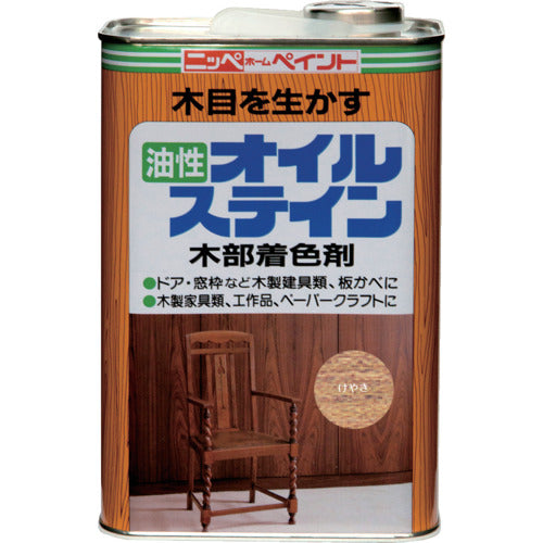 니페 유성 오일 스테인 4L 케야키 HPB0R0-4 4976124520426 1 캔