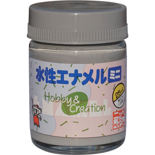 ニッぺ　水性エナメルミニ　２５ｍｌ　グレー　ＨＳＢ００３−２５　49365320　1 個