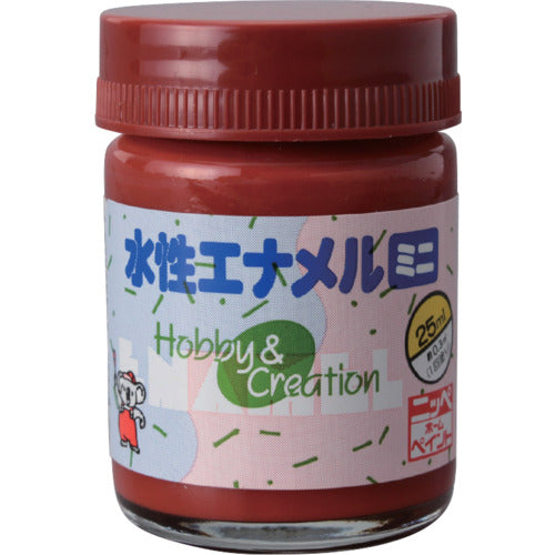 ニッぺ　水性エナメルミニ　２５ｍｌ　茶色　ＨＳＢ０２０−２５　49365498　1 個