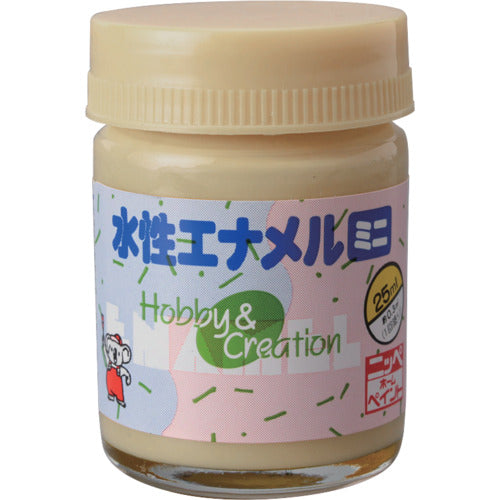 ニッぺ　水性エナメルミニ　２５ｍｌ　アイボリー　ＨＳＢ０２６−２５　49365559　1 個