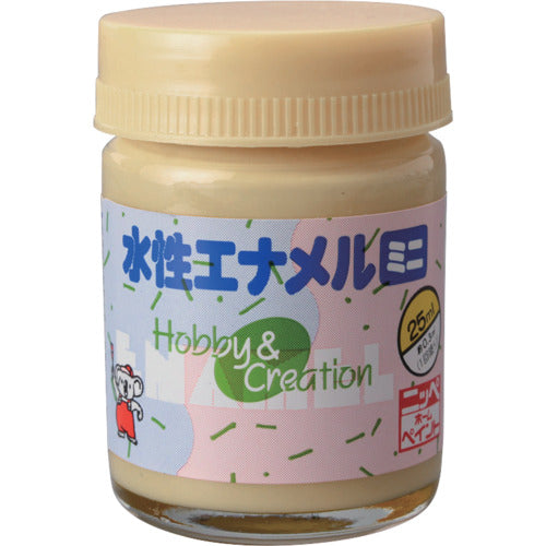 ニッぺ　水性エナメルミニ　２５ｍｌ　クリーム　ＨＳＢ０２７−２５　49365566　1 個