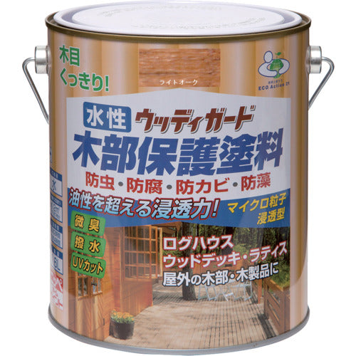 Nippe Water-Based Woody Guard 1.6L Light Oak HW205-1.6 4976124532559 1 can