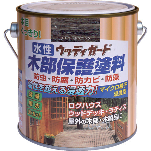 Nippon Paint Water-Based Woody Guard 0.7L Charcoal Black HW211-0.7 4976124533143 1 can