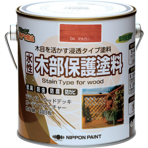 ニッぺ　水性木部保護塗料　０．７Ｌ　マホガニ　ＨＸＹ００４−０．７　4976124544132　1 缶