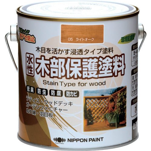ニッぺ　水性木部保護塗料　０．７Ｌ　ライトオーク　ＨＸＹ００５−０．７　4976124544149　1 缶