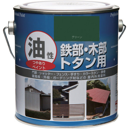 닛페 유성 철부·목부·토탄용 1.6L 그린 HYJ218-1.6 4976124097263 1 캔