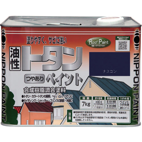 ニッぺ　トタンつやありペイント　７ｋｇ　ナスコン　ＨＹＰ００５−７　4976124184741　1 缶