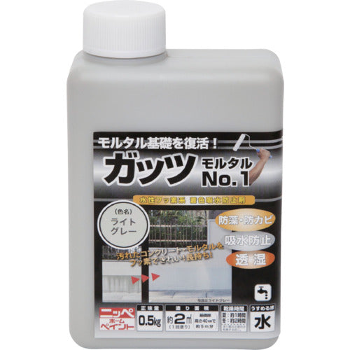 ニッぺ　ガッツ　モルタルＮＯ．１　０．５ｋｇ　ライトグレー　ＨＹＲ００１−０．５　4976124146305　1 缶