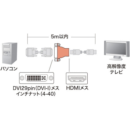 ＳＡＮＷＡ　変換アダプタ　AD-HD04　1 個