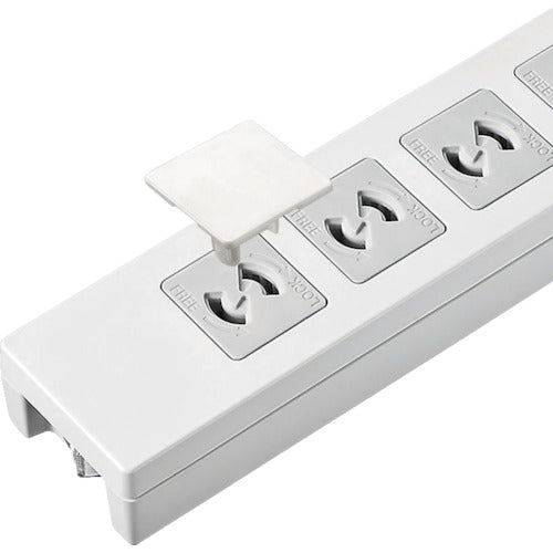 SANWA 전원 탭용 콘센트 캡 화이트 TAP-CAP2P50L 1 S