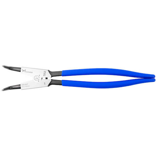 TTC KingTTC Hard Bit Snap Ring Pliers Shaft, Curved Claws, Spring Attached, Total Length 305mm, SEB-300P, 1 Piece