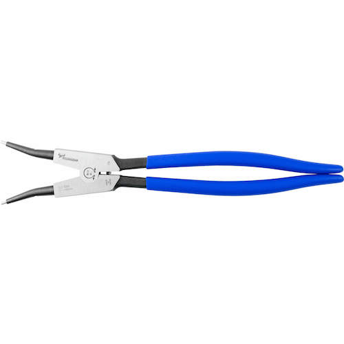 TTC KingTTC Hard Bit Snap Ring Pliers for Shafts, Straight Jaws, Spring Attached, Total Length 326mm, SES-300P, 1 Piece