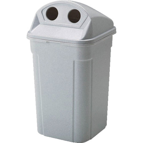 Risu Resin Trash Can 468013 Beauty Cycle Box D90-K Stone White Gray D-90K 1 pc
