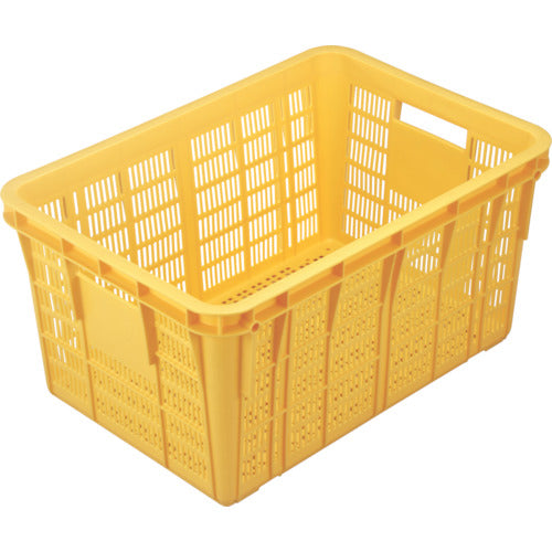 Risu Mesh Container 129860 Plasket No. 750-2 Body 75L Yellow No. 7502 1 pc