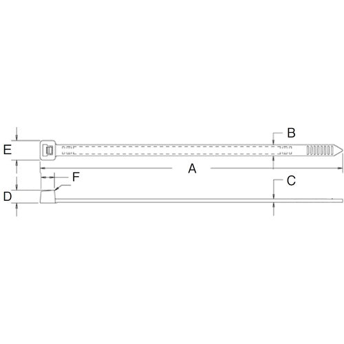 ＰＡＮＤＵＩＴ　ナイロン結束バンド　フレキシブルタイプ　７．６×３６８×１．５　耐候性タイプ　黒　２５０本入　PLT4H-TL0/147　1 袋