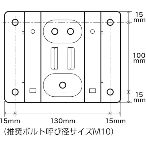 ＴＲＵＳＣＯ　全閉式工場扇ルフトハーフェン壁掛タイプ用　壁取付金具　ブラック　TFLH-45W-WPBK　1 個