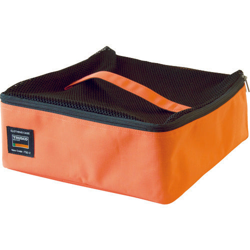 TRUSCO 여행 수납 케이스 셔츠 4장용 넥타이 4개용 오렌지 TSC-2-OR 1개