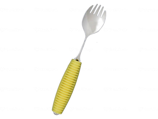 Okabe Western Tableware Manufacturing Co., Ltd. Flex Metal Spoon Yellow (Spoon/Fork) Large