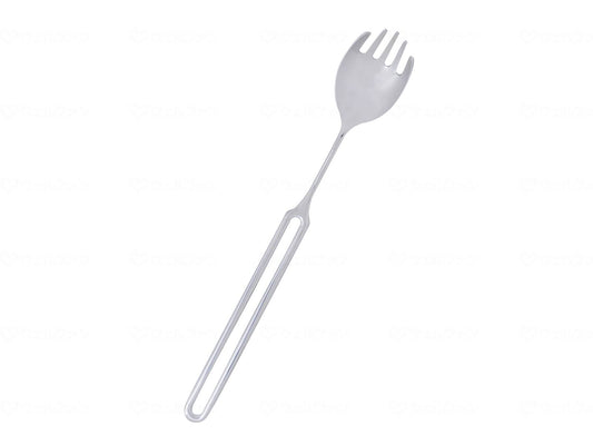 Okabe Western Tableware Manufacturing Flex Metal Spoon Body Only, Forked Tip (Dual Use) Small