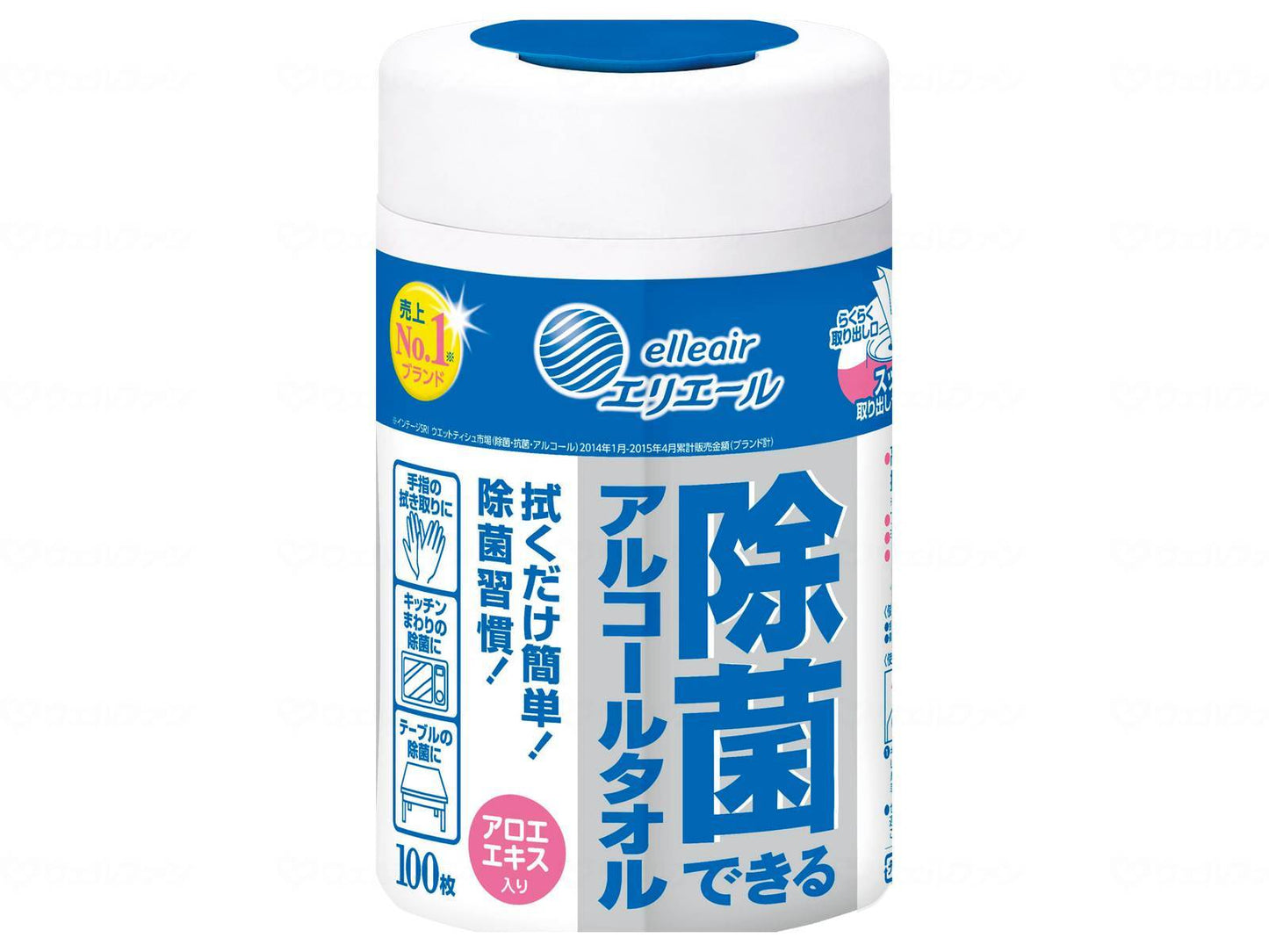 Daio Paper Elielle Disinfectant Alcohol Towel Pack 100 Sheets