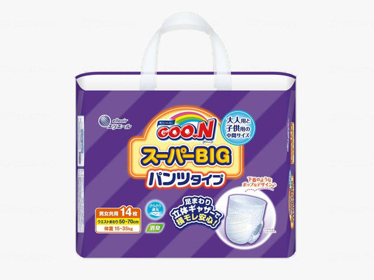 大王製紙ｸﾞｰﾝ　ｽｰﾊﾟｰＢＩＧﾊﾟﾝﾂ　14枚入 袋