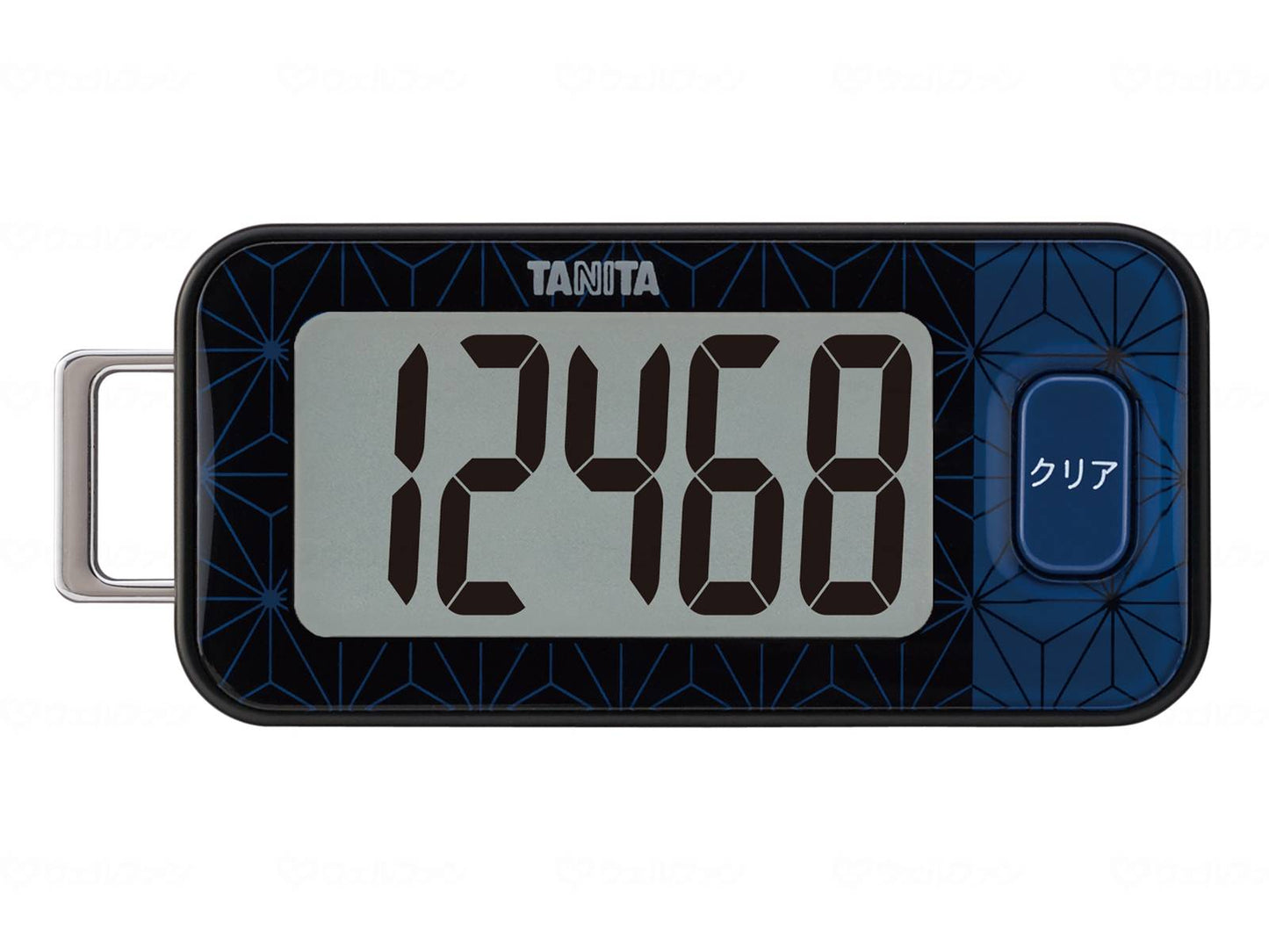 タニタ3Dｾﾝｻｰ搭載　歩数計 ﾌﾞﾙｰﾌﾞﾗｯｸ