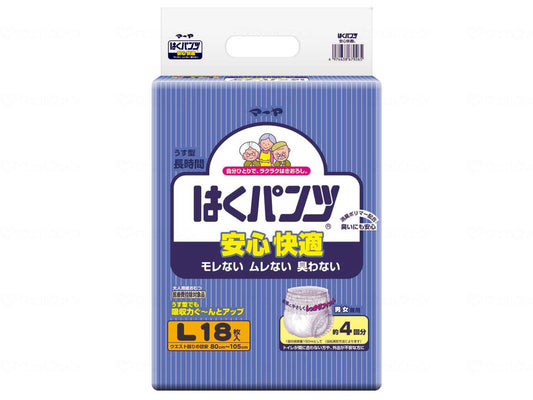 東陽特紙ﾏｰﾔはくﾊﾟﾝﾂ安心快適 ｹｰｽ L