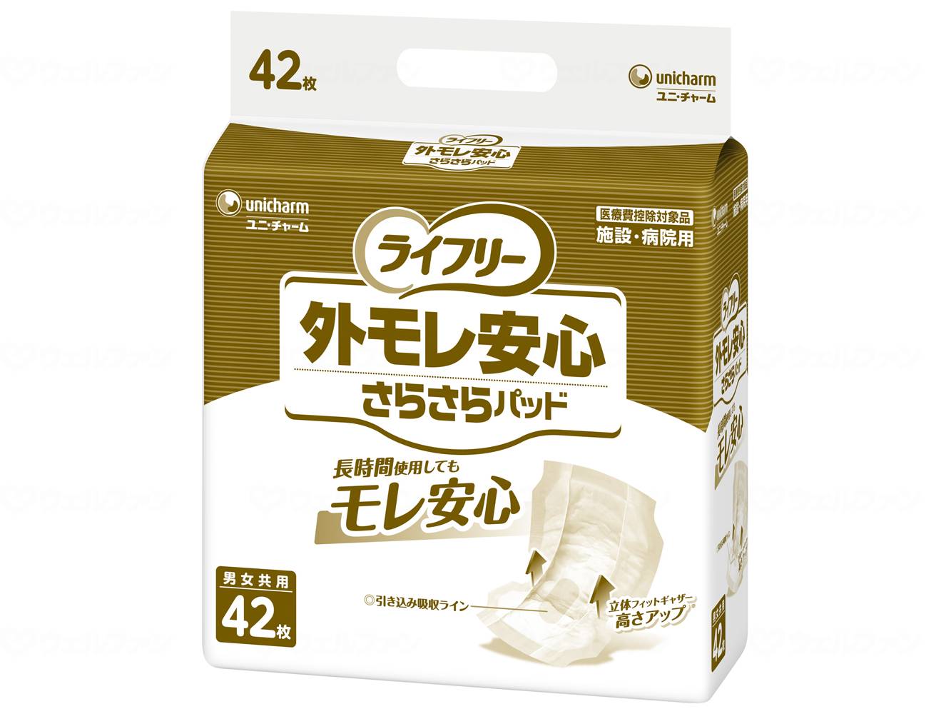 Unicharm G Leak-Free Dry Pads for Men and Women, Case