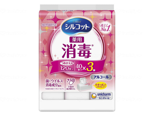 유니 매력 숄코트 소독 40장 × 3 케이스