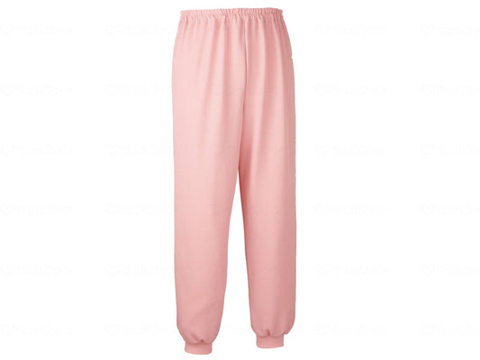 Osaka Angels Square Knit Pants with Ribbed Hem Pink S