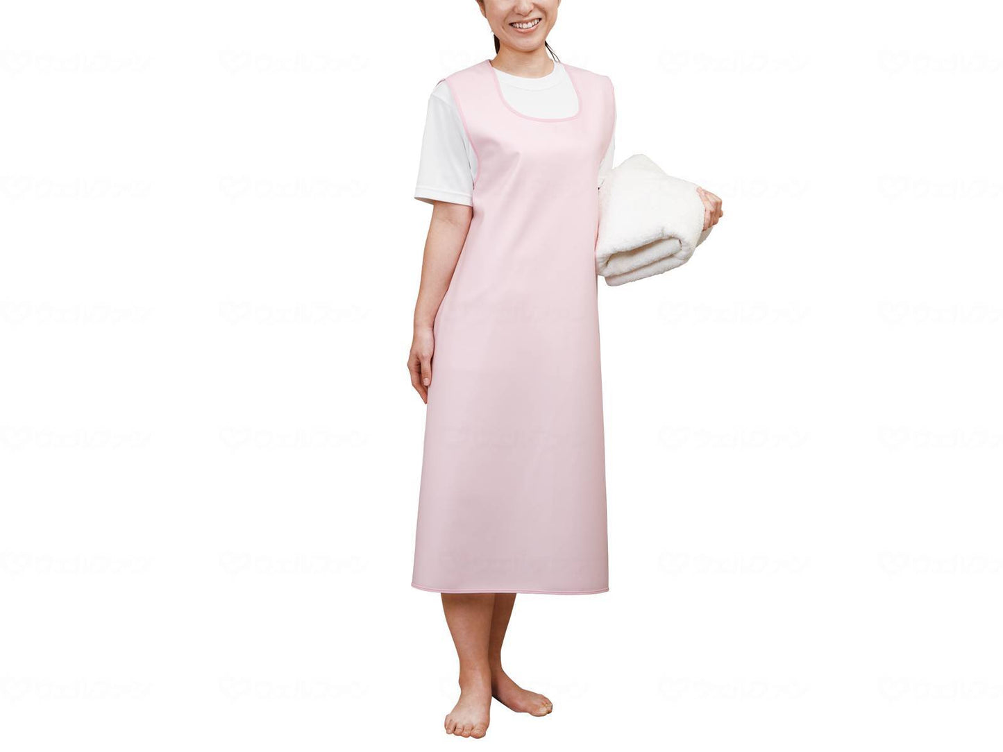 오사카 엔젤 입욕 개조 에프 론 (마직 타이프) 핑크 LL