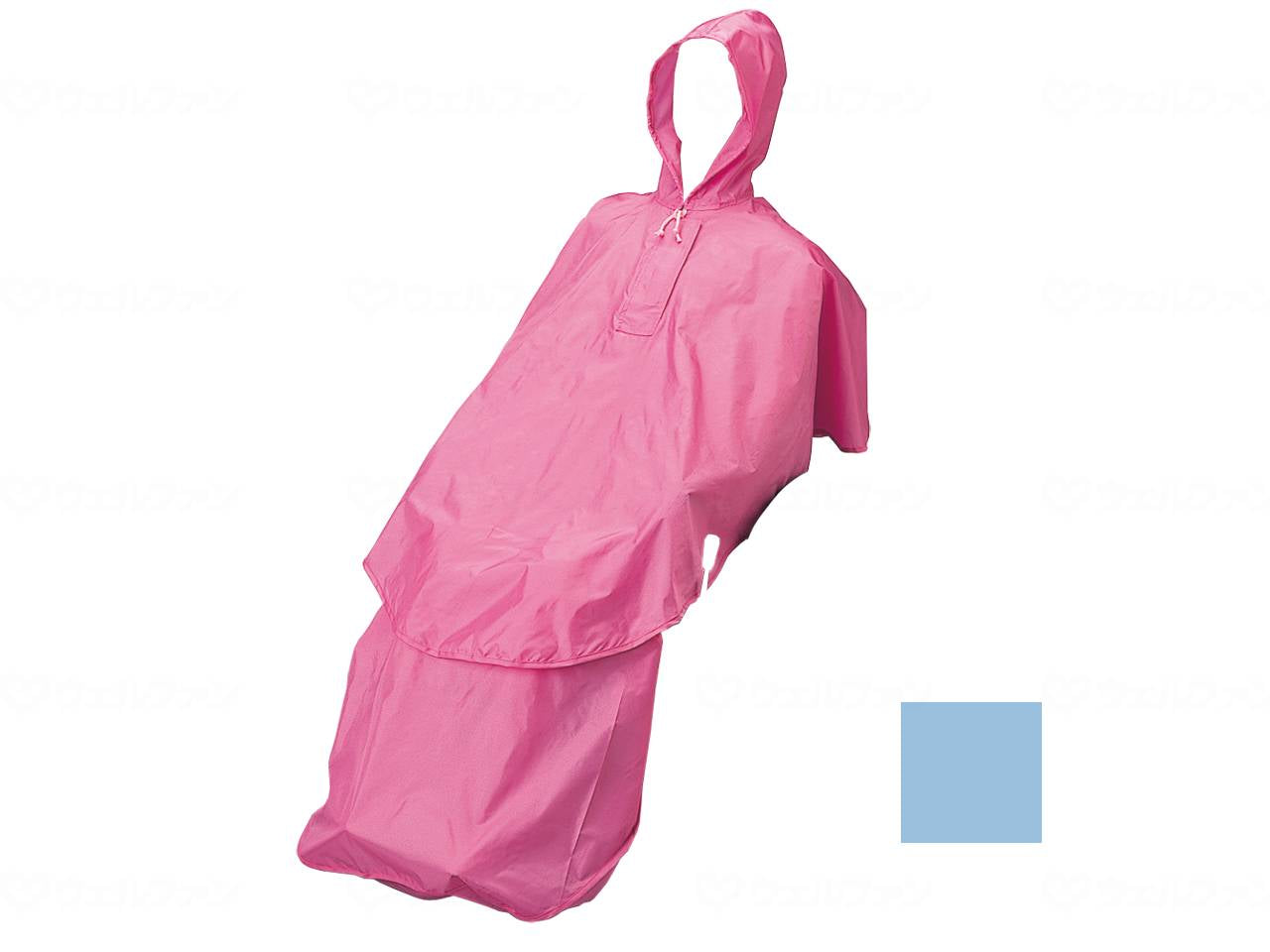 Osaka Angel Care Rain (separate type) top and bottom set, blue