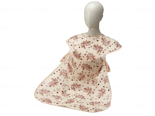 Osaka Angel Meal Apron (Pocket Open Type) Berry Plate Beige