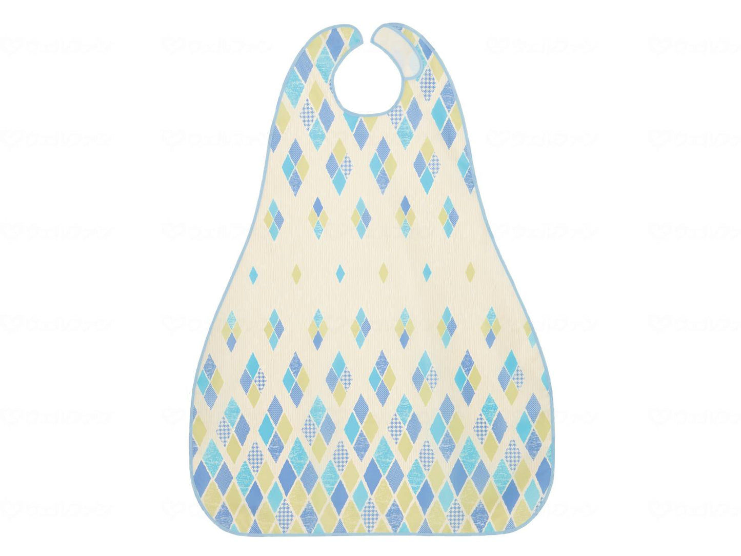 Osaka Angel Meal Apron II (Long Type) Argyle Blue